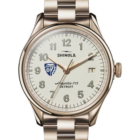 Johns Hopkins Shinola Watch, The Vinton 38mm Ivory Dial - Image 1