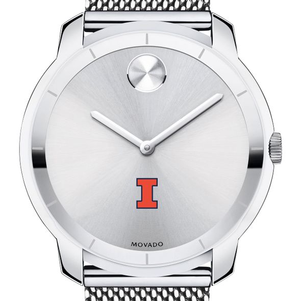 University of Illinois Men's Movado Stainless Bold 44