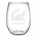 Berkeley Stemless Wine Glasses Made in the USA - Set of 4 - Image 1