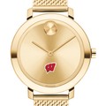 Wisconsin Women's Movado Bold Gold with Mesh Bracelet - Image 1