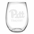 Pitt Stemless Wine Glasses Made in the USA - Set of 2 - Image 1