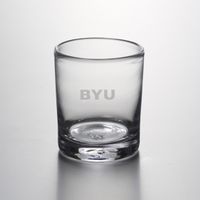 BYU Double Old Fashioned Glass by Simon Pearce