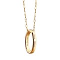 Auburn Monica Rich Kosann "Carpe Diem" Poesy Ring Necklace in Gold - Image 1