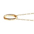 Auburn Monica Rich Kosann "Carpe Diem" Poesy Ring Necklace in Gold - Image 3