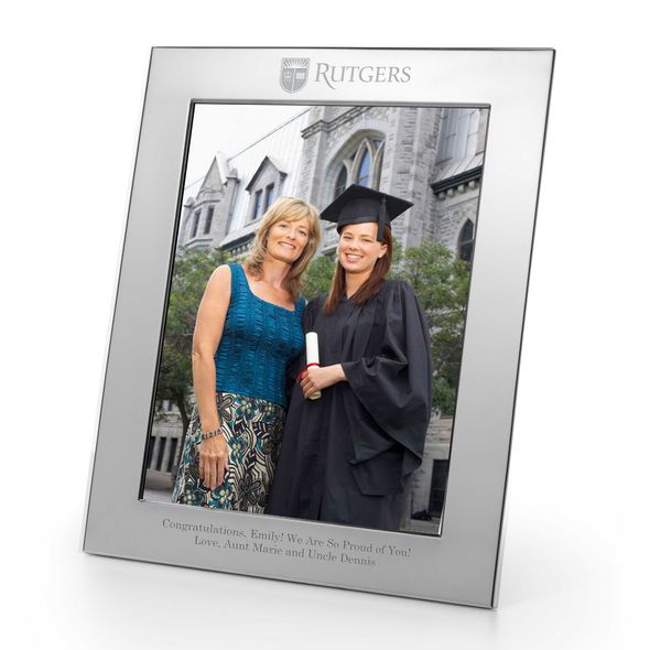 Rutgers Polished Pewter 8x10 Picture Frame - Image 1