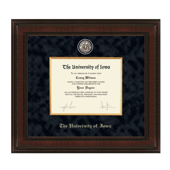 University of Iowa Diploma Frame - Excelsior - Image 1