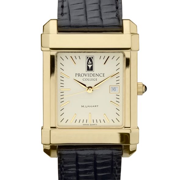 Providence Men's Gold Quad with Leather Strap - Image 1