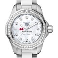 MS State Women's TAG Heuer Steel Aquaracer with Diamond Dial & Bezel - Image 1