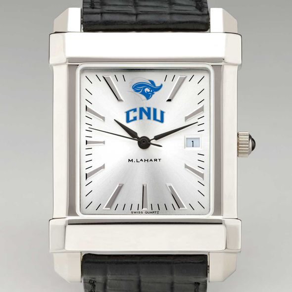 Christopher Newport University Men's Collegiate Watch with Leather Strap - Image 1