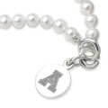 Appalachian State Pearl Bracelet with Sterling Silver Charm - Image 2