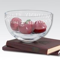 USAFA 10" Glass Celebration Bowl