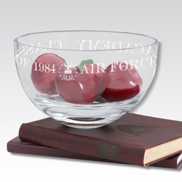 USAFA 10" Glass Celebration Bowl - Image 1