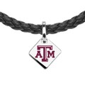 Texas A&M Leather Necklace with Sterling Silver Tag - Image 2