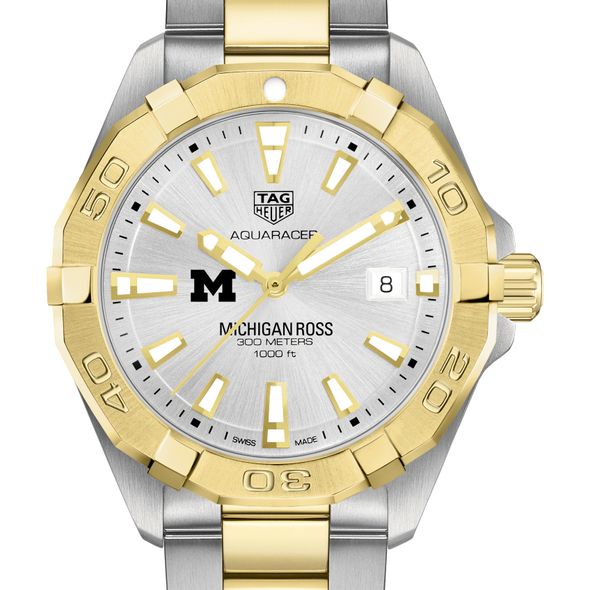 Michigan Ross Men's TAG Heuer Two-Tone Aquaracer - Image 1