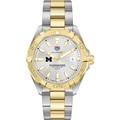 click to view Michigan Ross Men's TAG Heuer Two-Tone Aquaracer - Image 2