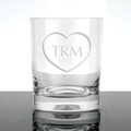 "Love You" Tumblers with Initials - Set of 4 Glasses - Image 1
