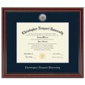 CNU Diploma Frame - Silver Medallion - Image 1