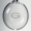 UGA Glass Ornament by Simon Pearce - Image 2