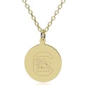 University of South Carolina 18K Gold Pendant & Chain - Image 1