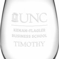 UNC Kenan-Flagler Stemless Wine Glasses Made in the USA - Set of 4 - Image 3