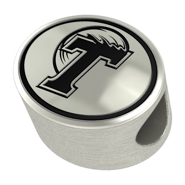 Tulane University Enameled Bead in Black