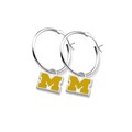 University of Michigan Sterling Silver Earrings - Image 1