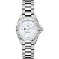 click to view University of Wisconsin Women's TAG Heuer Steel Aquaracer w MOP Dial - Image 2