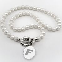 Fairfield Pearl Necklace with Sterling Silver Charm