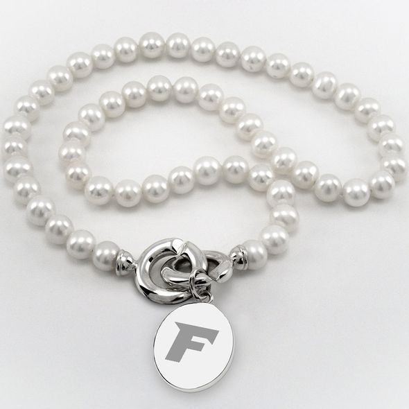 Fairfield Pearl Necklace with Sterling Silver Charm - Image 1
