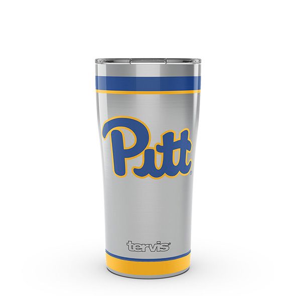 Pitt 20 oz. Stainless Steel Tervis Tumblers with Hammer Lids - Set of 2 - Image 1
