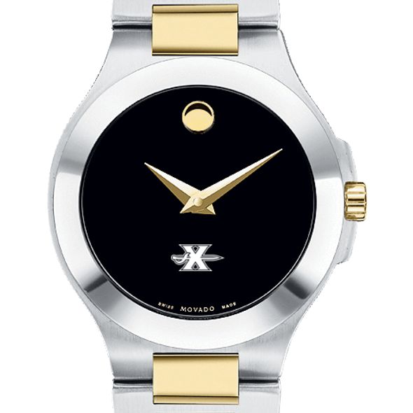 Xavier Women's Movado Collection Two-Tone Watch with Black Dial - Image 1