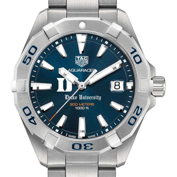 Duke University Men's TAG Heuer Steel Aquaracer with Blue Dial