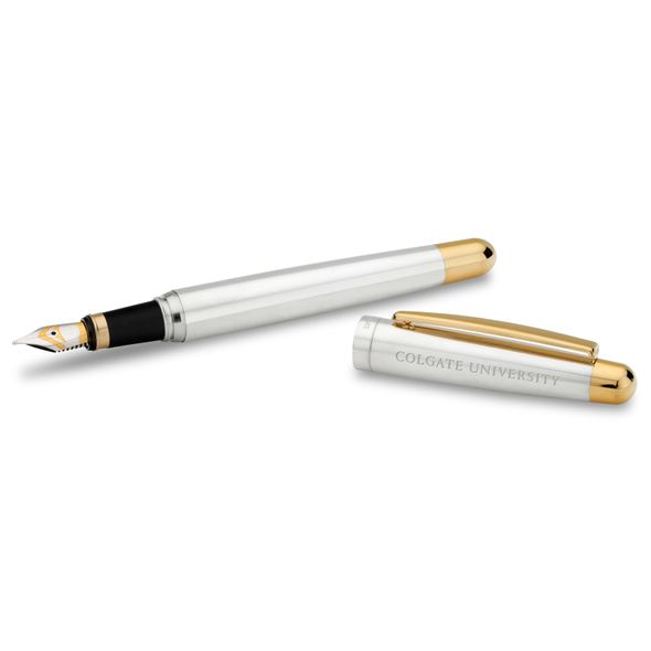 Colgate University Fountain Pen in Sterling Silver with Gold Trim - Image 1