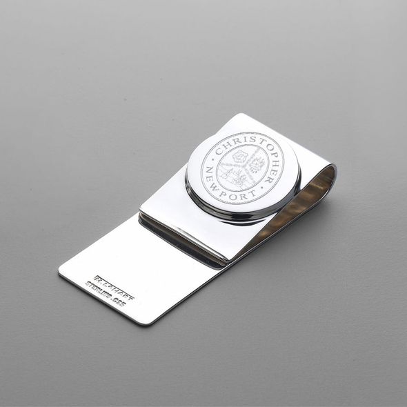 Christopher Newport University Sterling Silver Money Clip - Image 1
