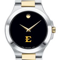 East Tennessee State Men's Movado Collection Two-Tone Watch with Black Dial