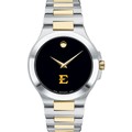 East Tennessee State Men's Movado Collection Two-Tone Watch with Black Dial - Image 2