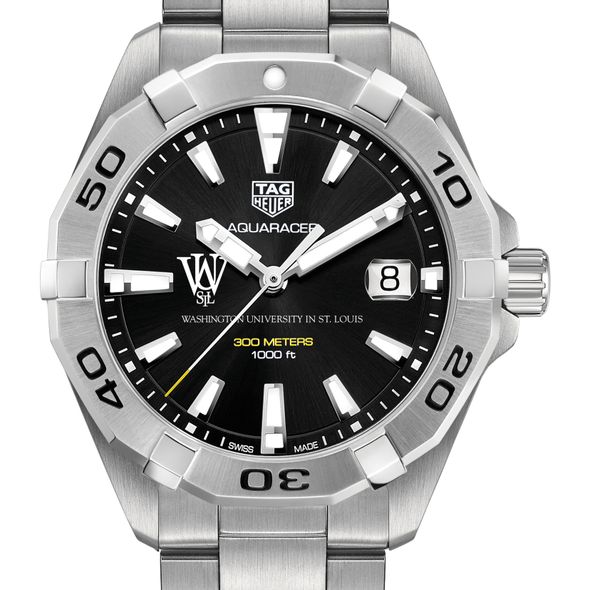 WUSTL Men's TAG Heuer Steel Aquaracer with Black Dial
