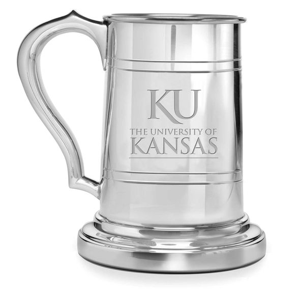 University of Kansas Pewter Stein - Image 1