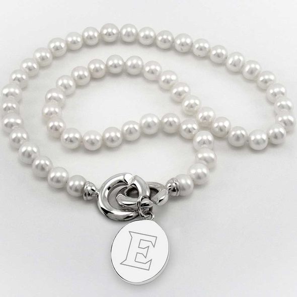 Elon Pearl Necklace with Sterling Silver Charm - Image 1