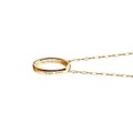 Georgetown Monica Rich Kosann "Carpe Diem" Poesy Ring Necklace in Gold - Image 3