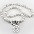 Embry-Riddle Pearl Necklace with Sterling Silver Charm - Image 1