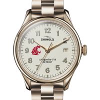 WSU Shinola Watch, The Vinton 38mm Ivory Dial