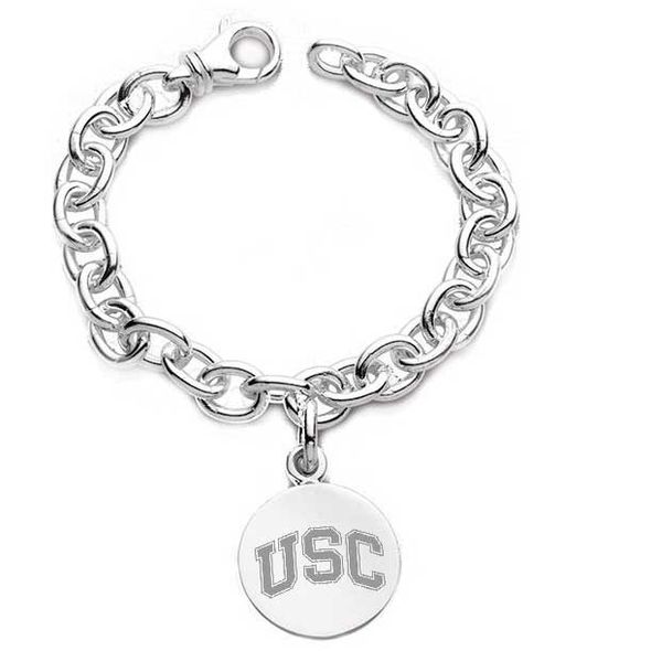 University of Southern California Sterling Silver Charm Bracelet - Image 1