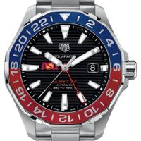 ASU Men's TAG Heuer Automatic GMT Aquaracer with Black Dial and Blue & Red Bezel