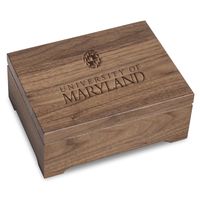 University of Maryland Solid Walnut Desk Box