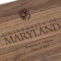 University of Maryland Solid Walnut Desk Box - Image 2
