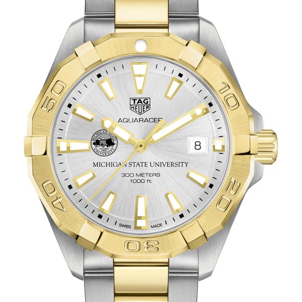 Michigan State University Men's TAG Heuer Two-Tone Aquaracer