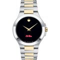 Ole Miss Men's Movado Collection Two-Tone Watch with Black Dial - Image 2