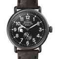 Michigan State Shinola Watch, The Runwell 41mm Black Dial - Image 1