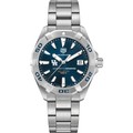 click to view Houston Men's TAG Heuer Steel Aquaracer with Blue Dial - Image 2
